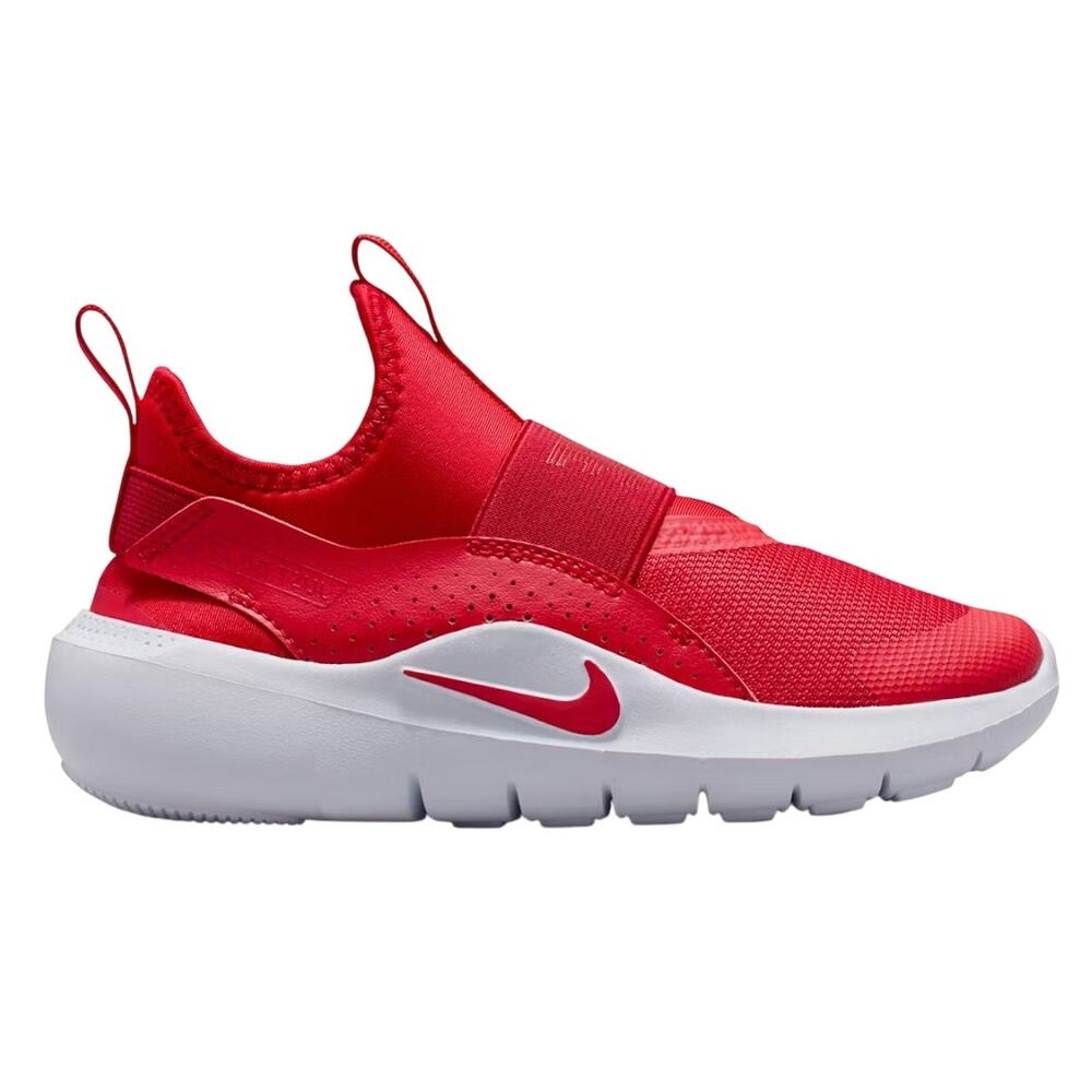 Nike Kids Flex Runner 4 in University Red Team Red Black, Size 13C